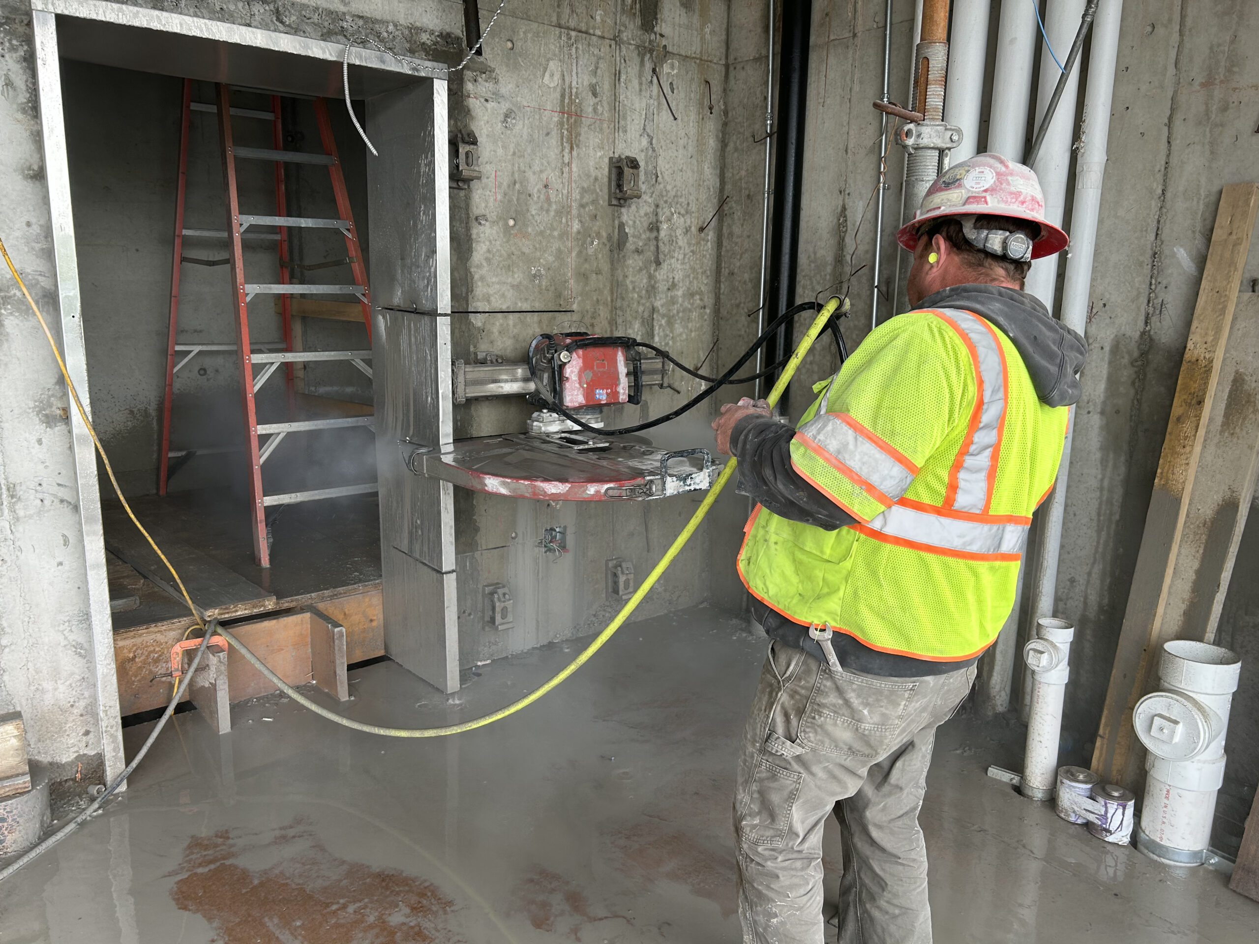 Our concrete cutting services are often relied upon to create openings for doors and windows.